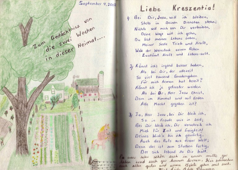 altmennonitisches Gedicht: Hast Du keine Zeit fr Jesum?