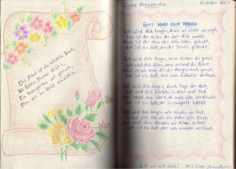 altmennonitisches Gedicht: Hast Du keine Zeit fr Jesum?