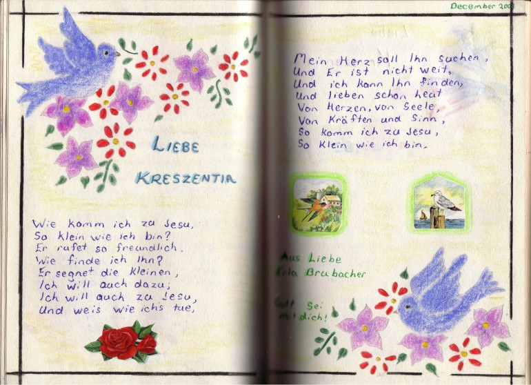 altmennonitisches Gedicht: Hast Du keine Zeit fr Jesum?