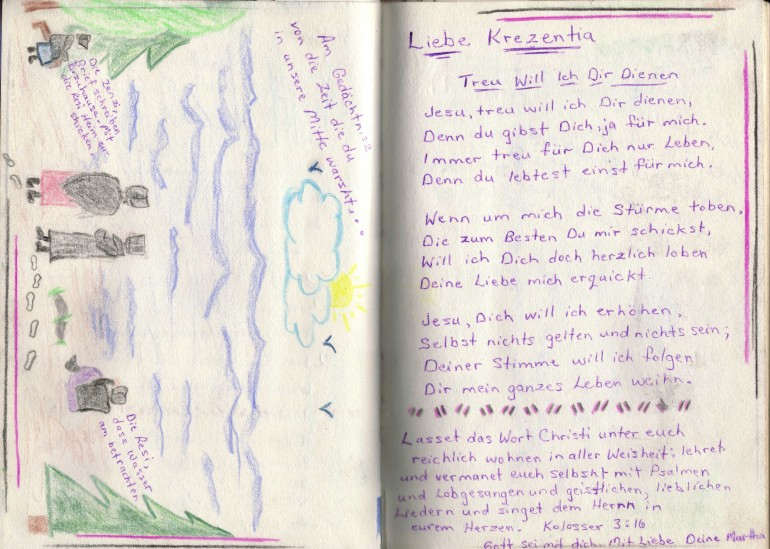 altmennonitisches Gedicht: Hast Du keine Zeit fr Jesum?