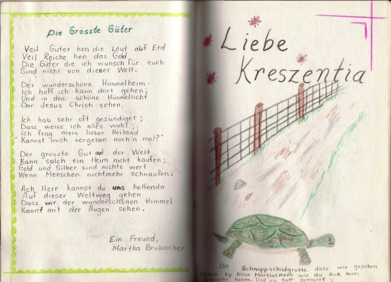 altmennonitisches Gedicht: Hast Du keine Zeit fr Jesum?