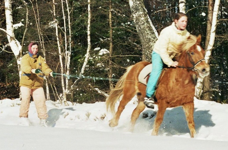 Skijring in der schnen Frnkischen Schweiz