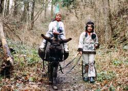 Narrensamen auf Eselin